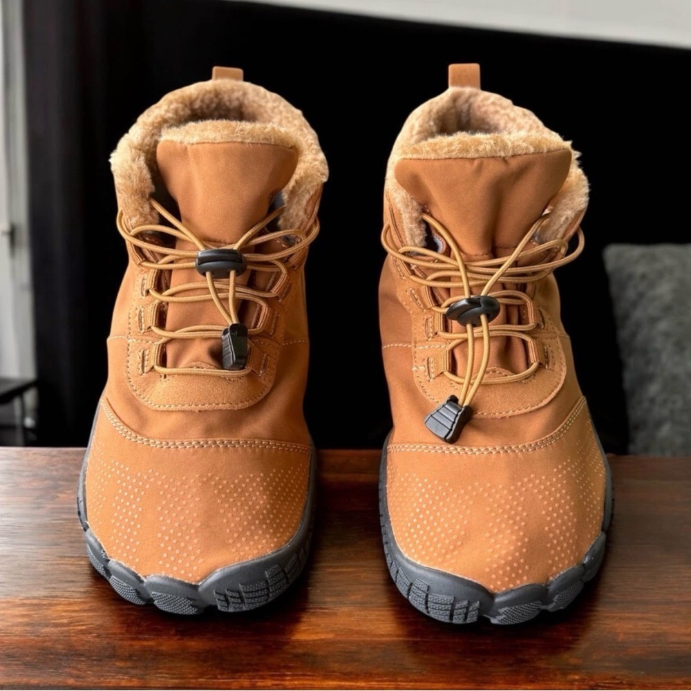 SALE/SALE/SALE Women's Brown Slip-On Winter Boots Size 8 Non-Slip Ankle; NEW